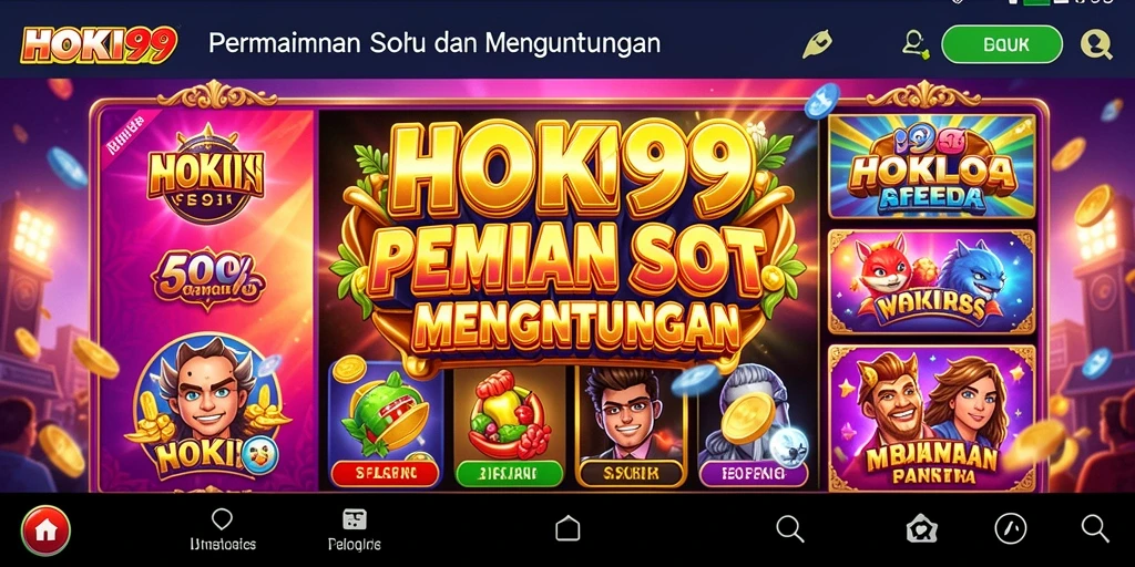 Tampilan menarik dengan gameplay Slot yang seru di HOKI99.