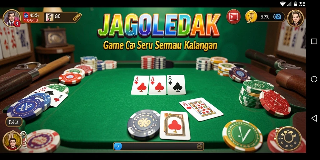 Gameplay seru JAGOLEDAK dalam aksi permainan Gaple.
