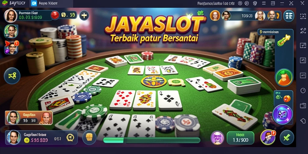 Screenshot gameplay JAYASLOT dengan suasana permainan Gaple yang seru.