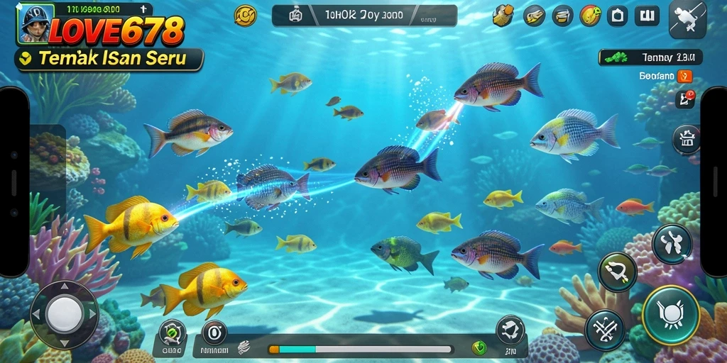 Tampilan gameplay LOVE678 yang penuh warna dan seru.
