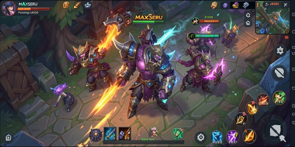 Gameplay seru MAXSERU dengan pertempuran yang mendebarkan.
