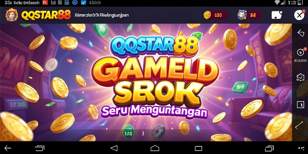 Tampilan gameplay QQSTAR88 yang menawan dalam permainan Slot.