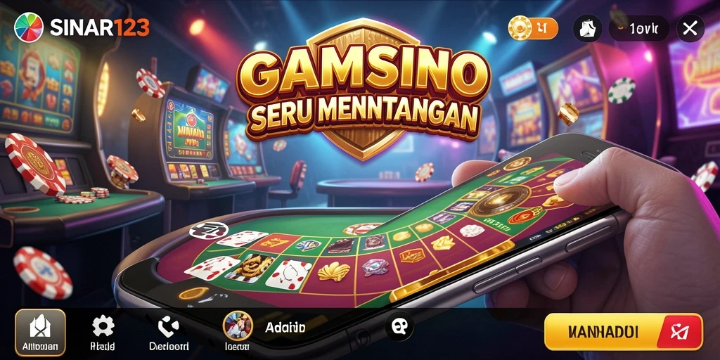 Tampilan menarik dari SINAR123 yang menampilkan berbagai permainan Kasino.