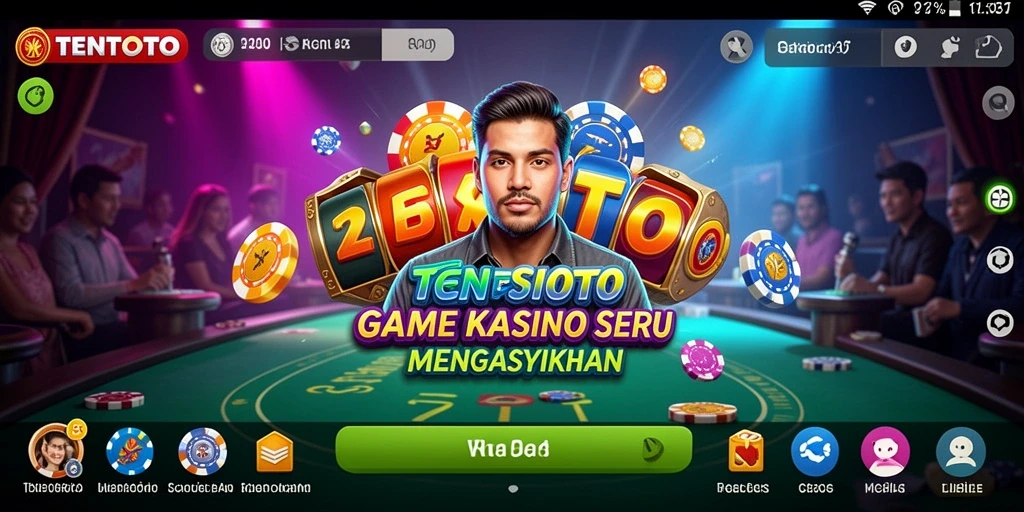 Tampilan gameplay TENTOTO yang mendebarkan dan seru.